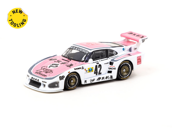 Tarmac Works hobby64 1/64  Porsche 935 K3 24h of Le Mans 1980 #42 Pink & White