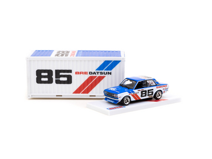 Tarmac Works Hobby64 1/64 BRE Datsun 510 Trans-Am 2.5 Championship 1972 #85 with Container
