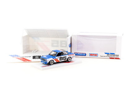 Tarmac Works Hobby64 1/64 BRE Datsun 510 Trans-Am 2.5 Championship 1972 #85 with Container