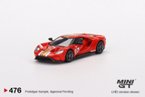 Mini GT 1/64 Ford GT Alan Mann Heritage Edition Red