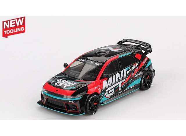 Mini GT 1/64 Hyundai Ioniq 5 N Mini GT RS-01T 2025 Tokyo Auto Salon Black - MGT01098