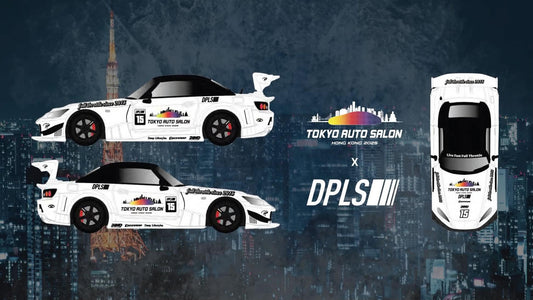Inno64 x DPLS 1/64 Tokyo Auto Salon Hong Kong 2025 Honda S2000 J'S Racing White - IN64-DPLS-TASHK25