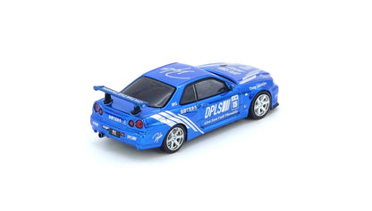 Inno64 1/64 Nissan Skyline GT-R R34 DPLS Blue / Purple Chrome - IN64-DPLS-R34-TMCS25