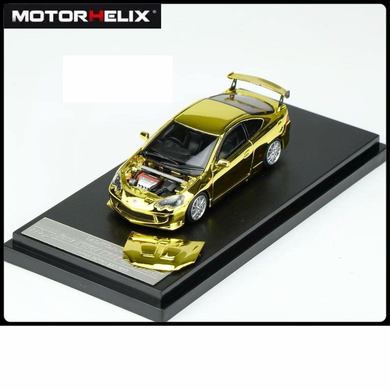 Motorhelix 1/64 2026 TDE Exclusive Event Model Honda Integra Type R (DC5) Mugen Gold Chrome - M65801DZ-ME