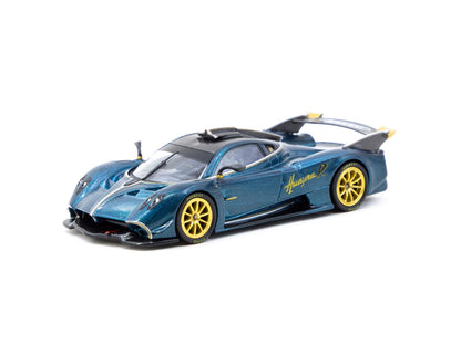 Tarmac Works 1/64 Pagani Huayra R Turquoise Carbon Fiber Global64 - T64G-TL035-TCF