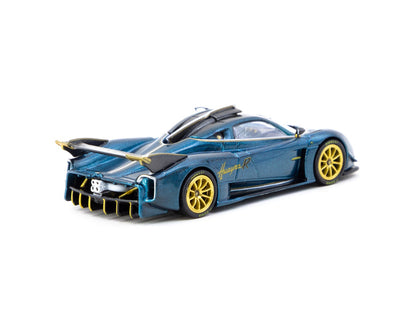 Tarmac Works 1/64 Pagani Huayra R Turquoise Carbon Fiber Global64 - T64G-TL035-TCF