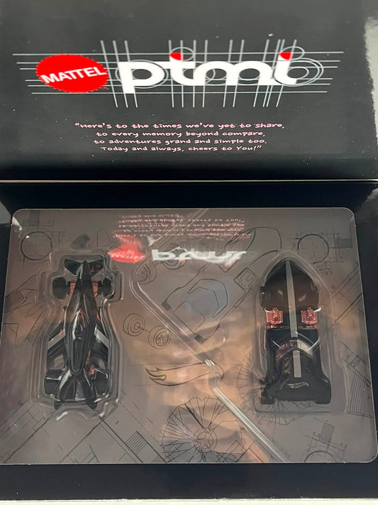 Hot Wheels 1/64 PTMI Mattel Indonesia Employee Gift Twin Mill & Bad to The Blade Set of 2 Black & Pink - DAP07-GIF1