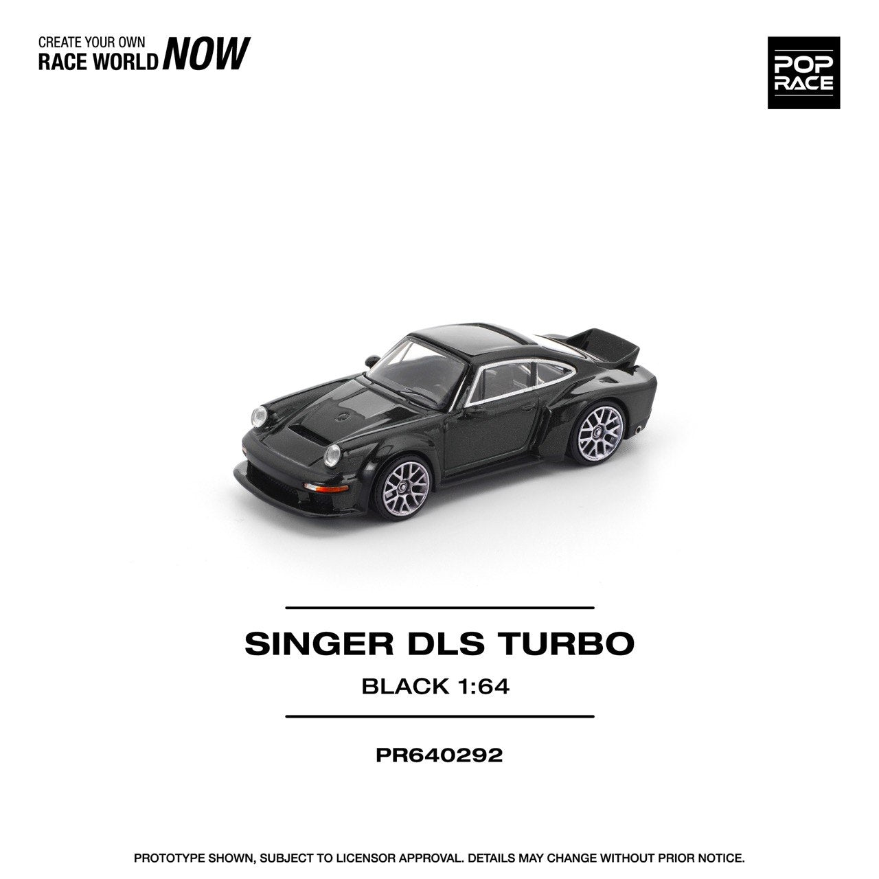 Pop Race 1/64 Singer Porsche DLS Turbo Black - PR64-0292 – Flipn