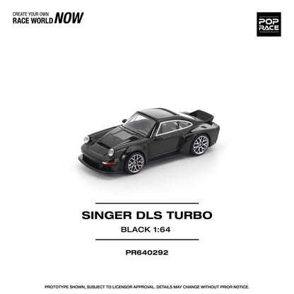 Pop Race 1/64 Singer Porsche DLS Turbo Black - PR64-0292