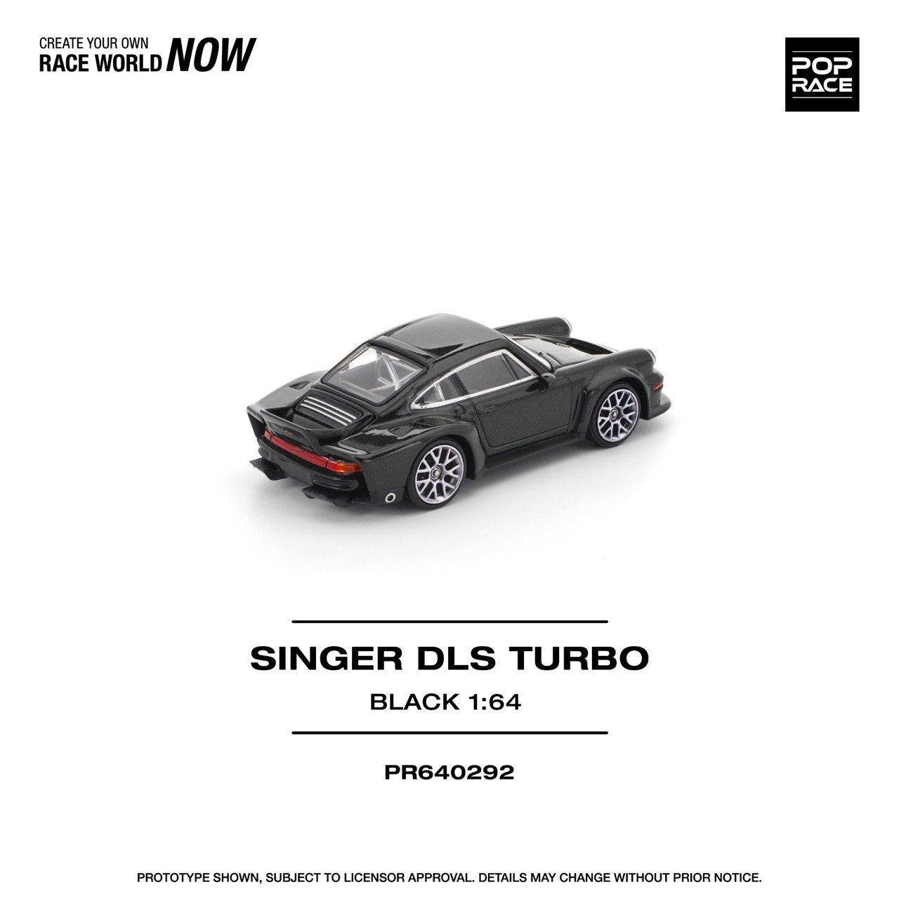 Pop Race 1/64 Singer Porsche DLS Turbo Black - PR64-0292 – Flipn
