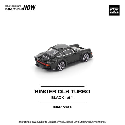 Pop Race 1/64 Singer Porsche DLS Turbo Black - PR64-0292