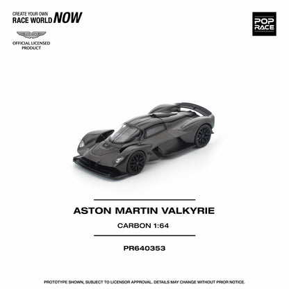 Pop Race 1/64 Aston Martin Valkyrie Carbon Black - PR64-0353