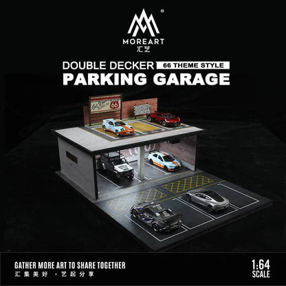 *Damaged Item* MoreArt 1/64 Double Story Car Park #66 Theme (Read Description)