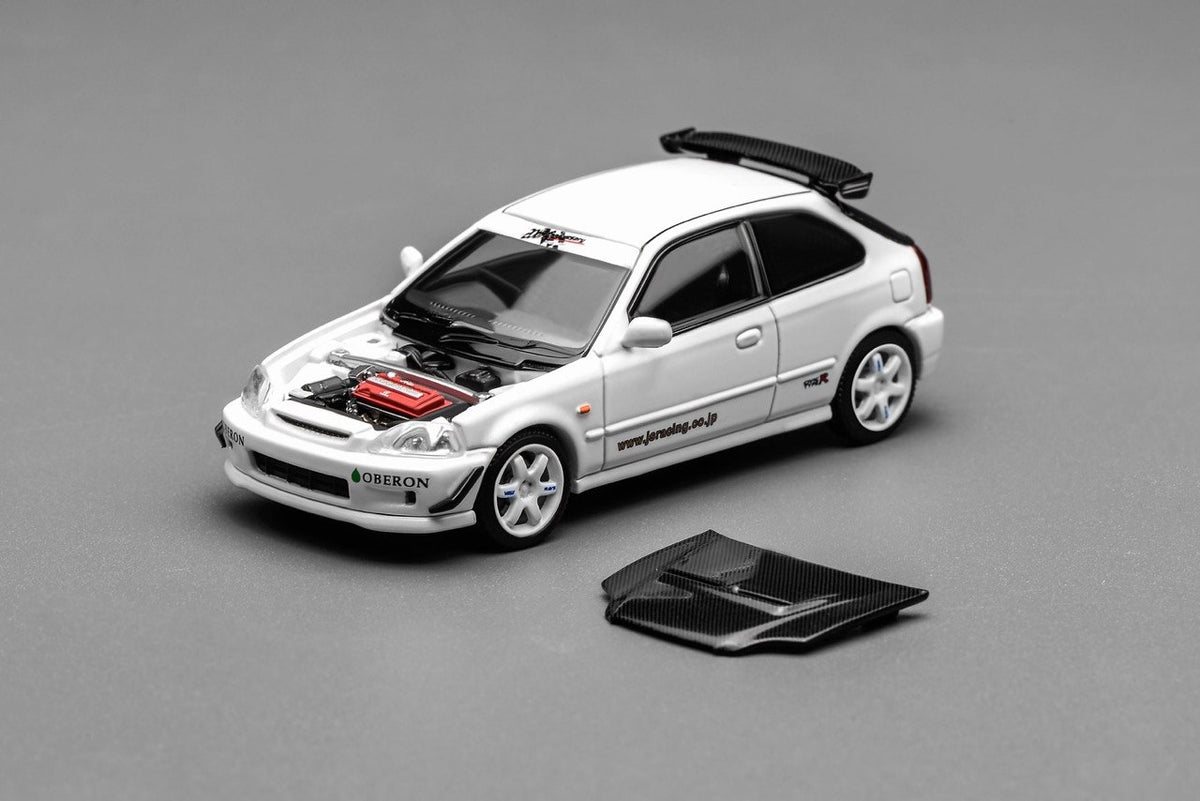 Motorhelix 1/64 Honda Civic Type R (EK9) White Standard Box - M65029