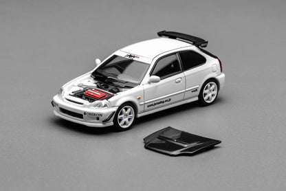 Motorhelix 1/64 Honda Civic Type R (EK9) White Standard Box - M65029