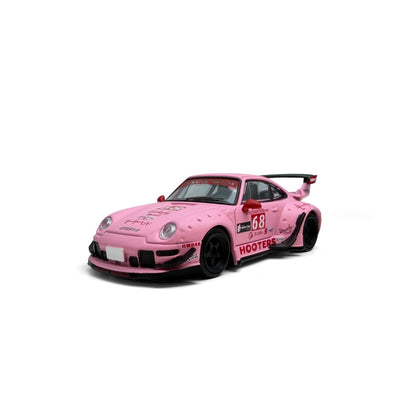Model Model 1/64 Porsche RWB 993 Hooters Matte Pink #68 - MM64-RWB993-013