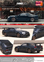 Inno64 1/64 Nissan Skyline GT-R (R34) Z-Tune Full Carbon Malaysia Diecast Expo 2023 Event Edition Black