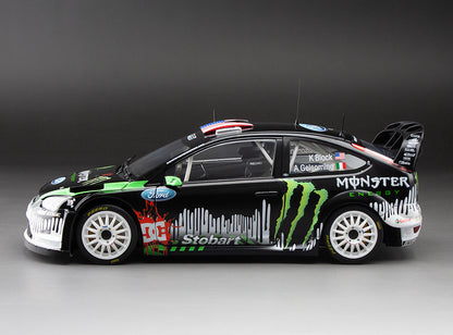 1/18 Sunstar Ford Focus RS WRC 2010 Rallyday Show At Castle Combe Circuit Ken Block Black - Damaged Box