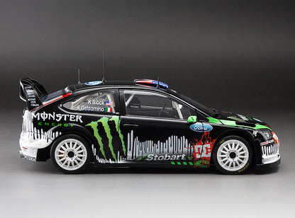 1/18 Sunstar Ford Focus RS WRC 2010 Rallyday Show At Castle Combe Circuit Ken Block Black - Damaged Box