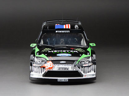 1/18 Sunstar Ford Focus RS WRC 2010 Rallyday Show At Castle Combe Circuit Ken Block Black - Damaged Box
