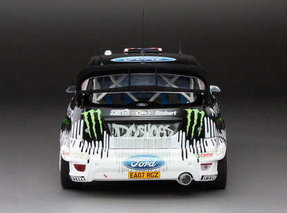 1/18 Sunstar Ford Focus RS WRC 2010 Rallyday Show At Castle Combe Circuit Ken Block Black - Damaged Box