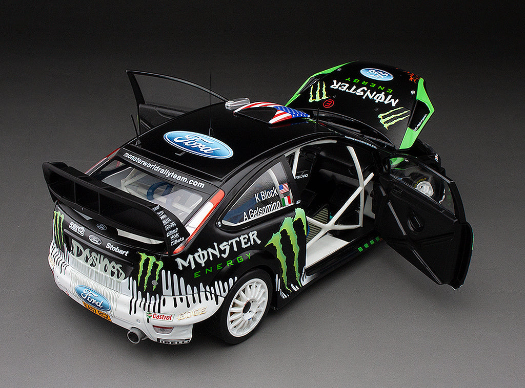 1/18 Sunstar Ford Focus RS WRC 2010 Rallyday Show At Castle Combe Circuit Ken Block Black - Damaged Box