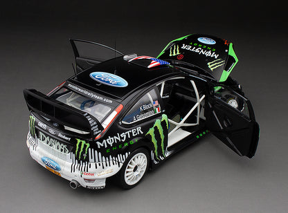 1/18 Sunstar Ford Focus RS WRC 2010 Rallyday Show At Castle Combe Circuit Ken Block Black - Damaged Box