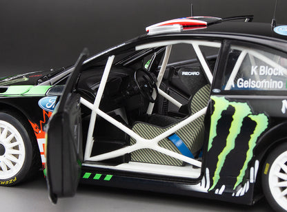 1/18 Sunstar Ford Focus RS WRC 2010 Rallyday Show At Castle Combe Circuit Ken Block Black - Damaged Box
