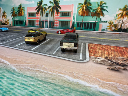TurboPads 1/64 Miami Background Mat Diorama ( Background Only)