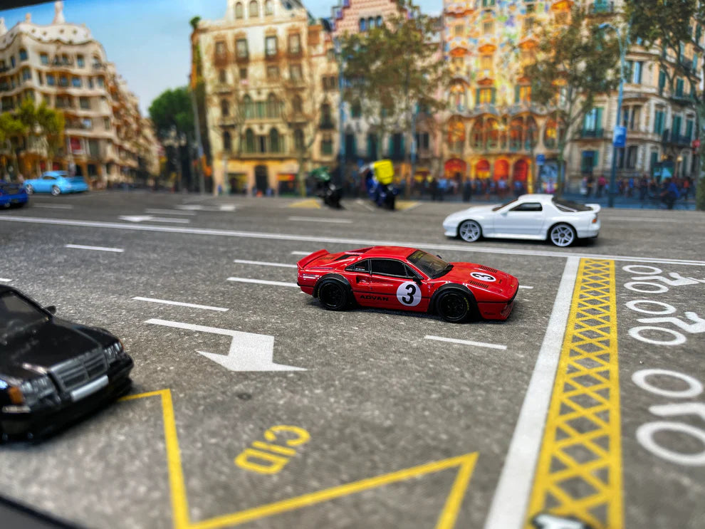 TurboPads 1/64 Barcelona Mat Diorama (Background Only)