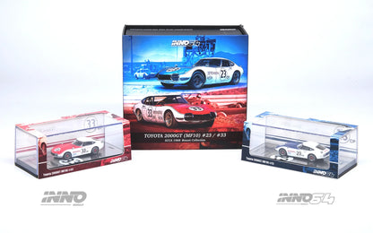 Inno64 1/64 Toyota 2000GT (MF 10) #23/ #33 SCCA 1968 Box Set Collection ( 2 cars) - IN64-2000GT-SCCA68-BS