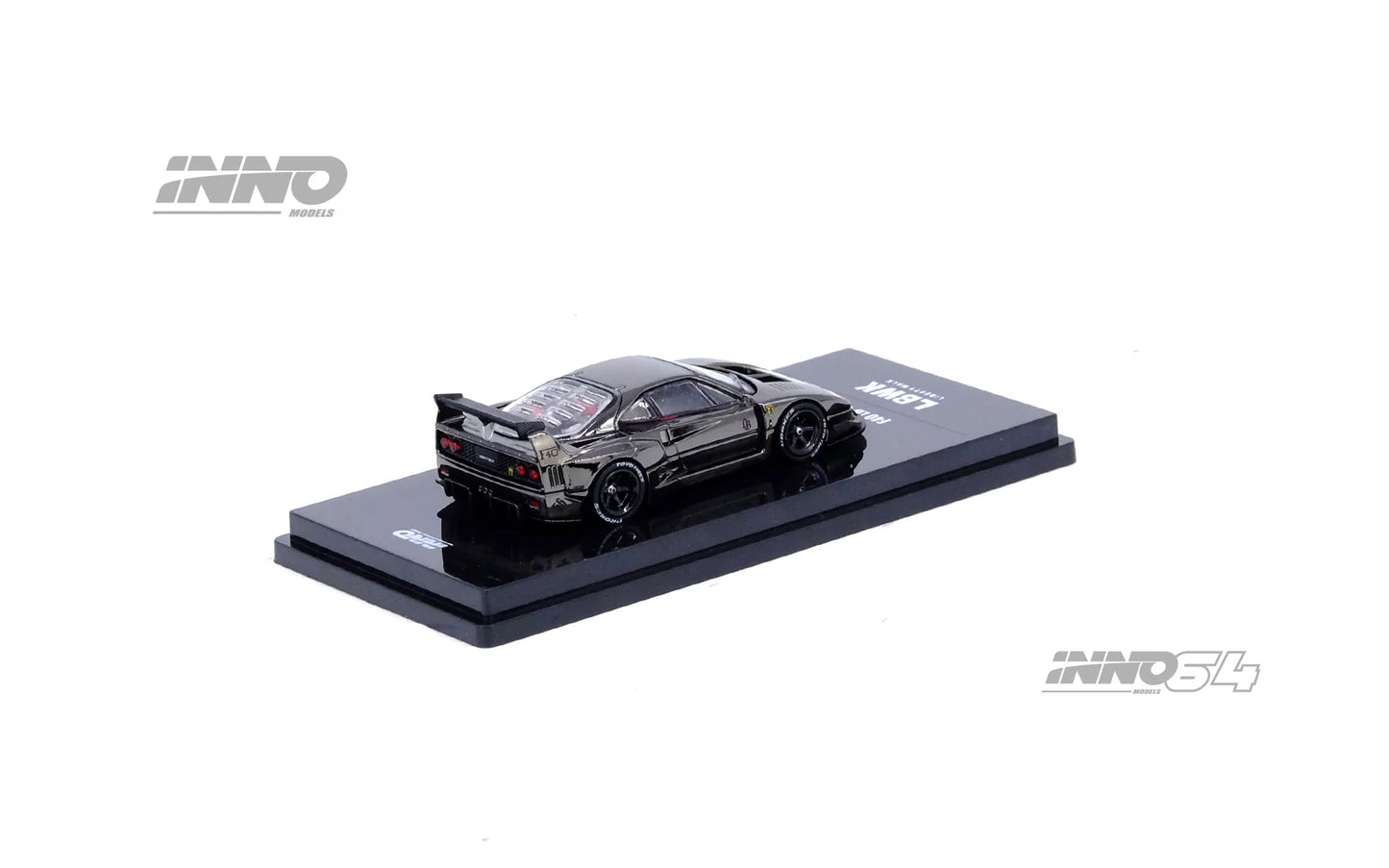Inno64 1/64 Ferrari Liberty Walk F40 Chrome Black
