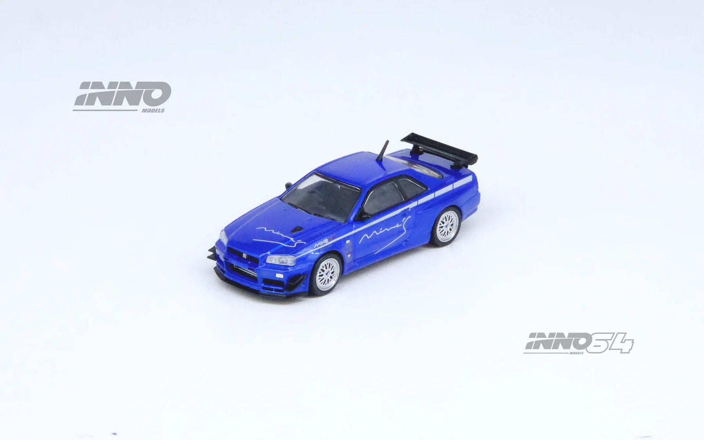 Inno64 1/64 Nissan Skyline GT-R (R34) V-Spec Tuned by Mine's Blue
