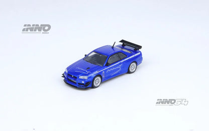 Inno64 1/64 Nissan Skyline GT-R (R34) V-Spec Tuned by Mine's Blue
