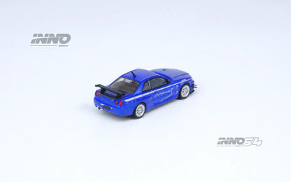 Inno64 1/64 Nissan Skyline GT-R (R34) V-Spec Tuned by Mine's Blue