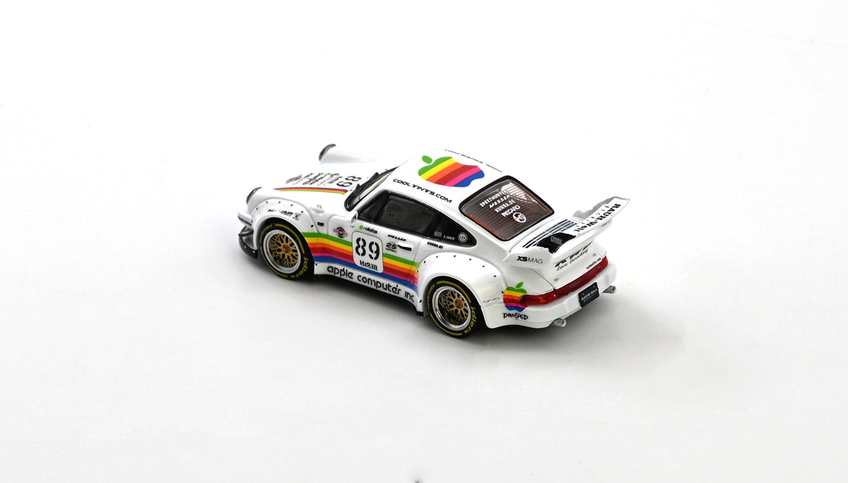 Inno64 1/64 Porsche RWB 930 #89 Apple Livery White - IN64-RWB930-APPLE