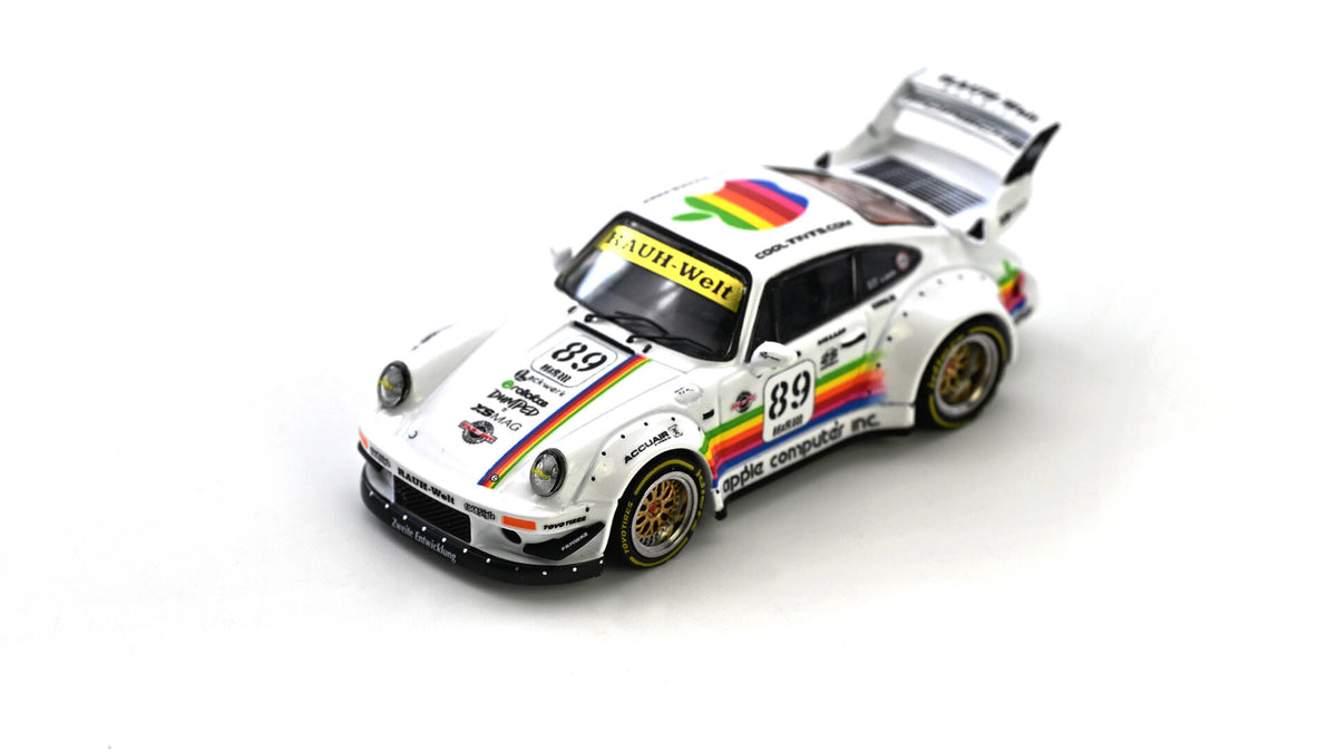 Inno64 1/64 Porsche RWB 930 #89 Apple Livery White - IN64-RWB930-APPLE