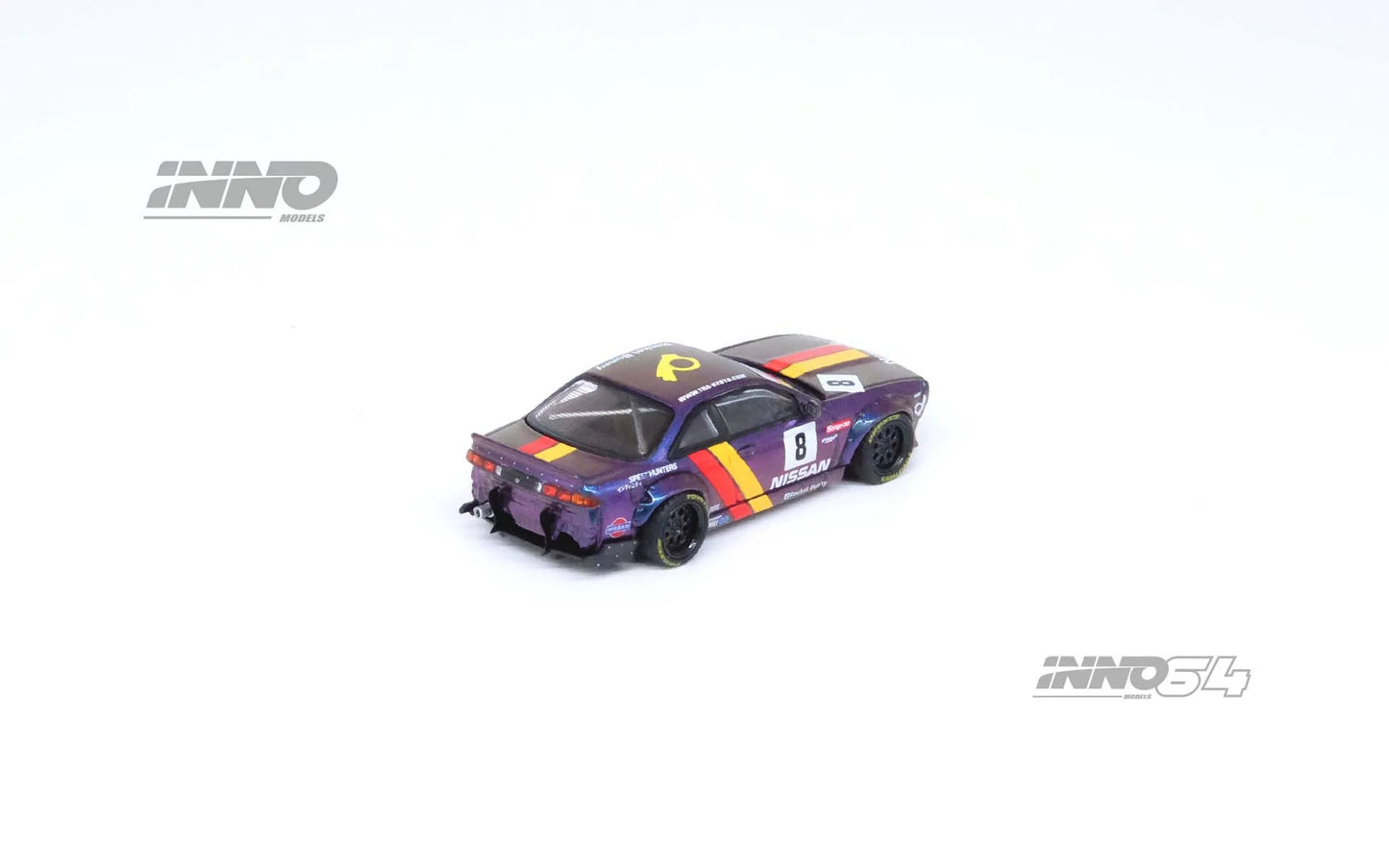 Inno64 1/64 Nissan Silvia (S14) Boss Rocket Bunny n8 Magic Purple