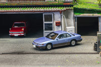 Tarmac Works x J Collection 1/64 Nissan Silvia S13 Blue/Grey - GLOBAL64