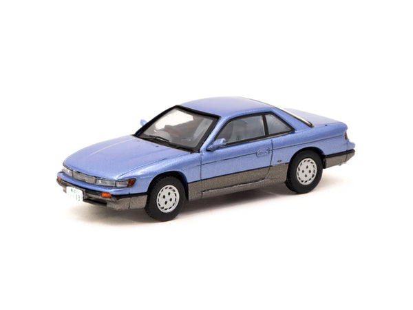 Tarmac Works x J Collection 1/64 Nissan Silvia S13 Blue/Grey - GLOBAL64