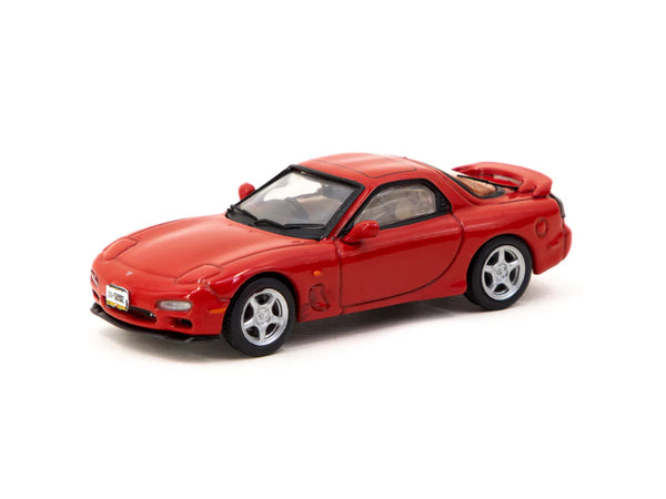 J Collection x Tarmac Works x Student Driver 1/64 Mazda RX-7 FD3S Red - COLLAB64