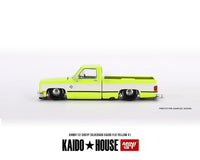 Mini GT x Kaido House 1/64 Chevrolet Silverado Kaido FLO Yellow V1