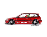 Mini GT x Kaido House 1/64 Honda Civic (EF) Kaido Works V2 Red