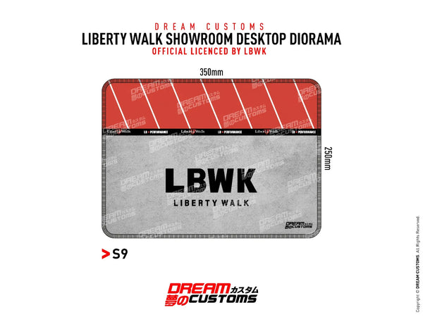 1/64 Dream Customs Official: Liberty Walk Showroom Desktop Diorama Small