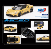 BBR Models 1/64 Maserati MC20 Giallo Genio Yellow