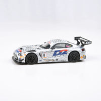 Para64 1/64 Mercedes-AMG GT3 2022 Gulf 12hr Ram Racing #8 D2 livery Silver & White