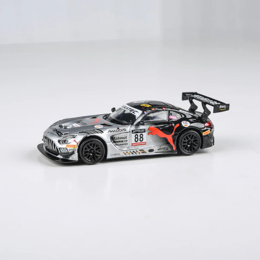 Para64 1/64 Mercedes-AMG GT3 Evo 2022 24H Spa P1 Akkodis ASP #88 Black & Silver