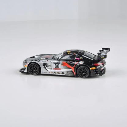 Para64 1/64 Mercedes-AMG GT3 Evo 2022 24H Spa P1 Akkodis ASP #88 Black & Silver