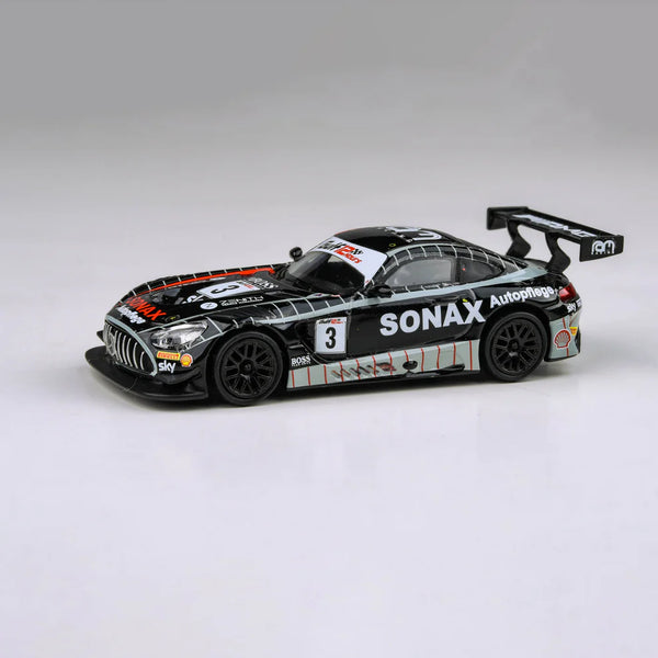 Para64 1/64 Mercedes-AMG GT3 2021 Gulf 12hr Ram Racing Sonax Livery n3 Black & White