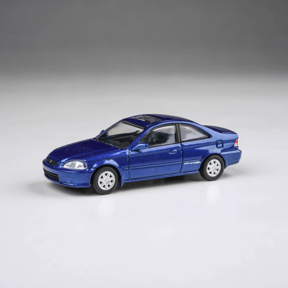 Para64 1/64 1999 Honda Civic Coupe Electron Blue Pearl Blue - PA-55629